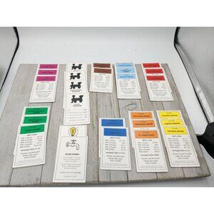 Monopoly Electronic Banking 2011 Replacement Property Cards Complete